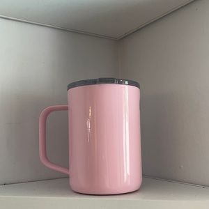 PINK Glitter Corkcicle stainless steel 16oz mug 💕